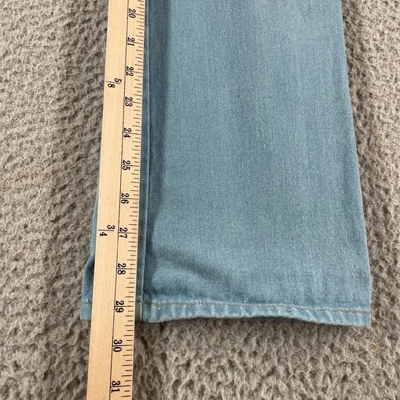 Vintage 70s Brittania High Rise Jeans Size 14 Slim Butterfly Embroidered Pocket - Picture 11 of 16